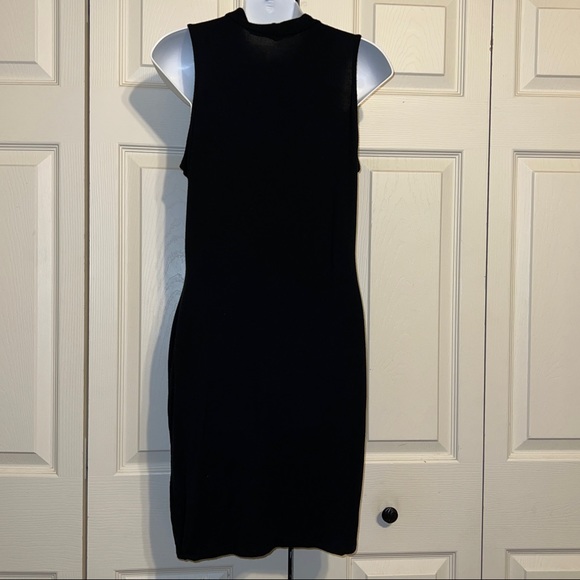 Black mock turtleneck midi dress L - Picture 5 of 11